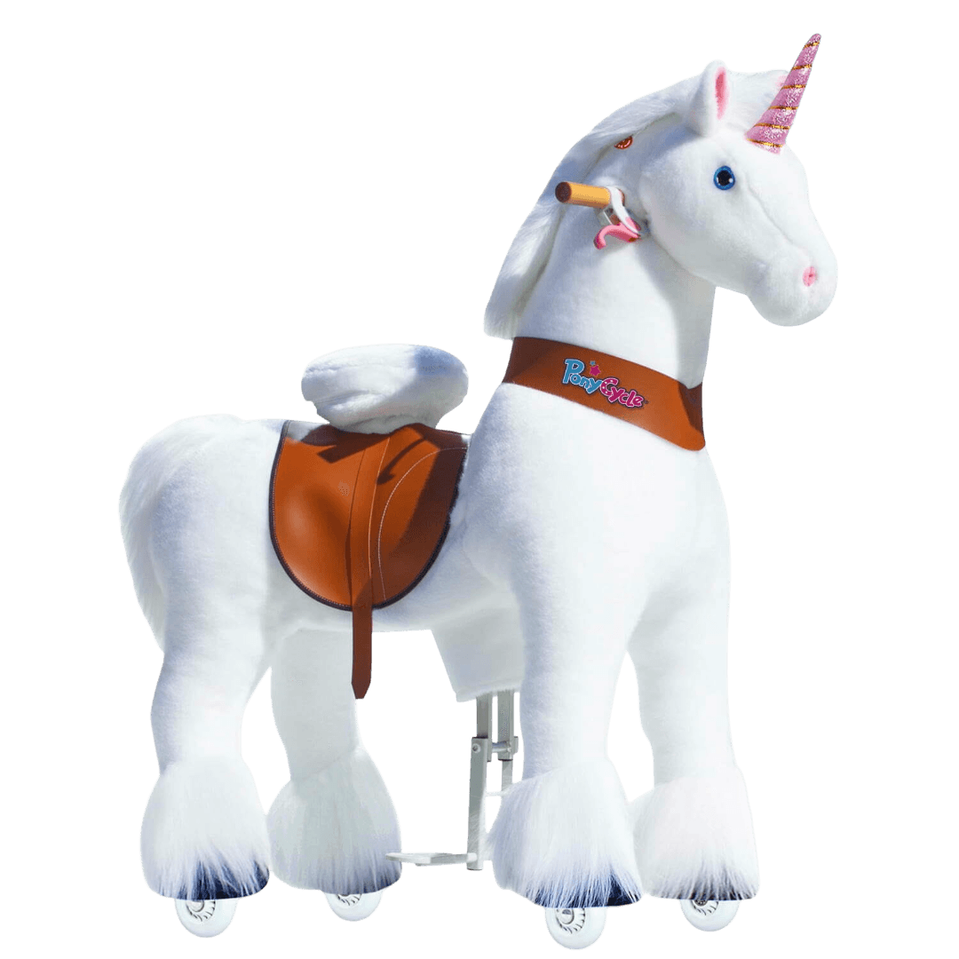 PonyCycle® Unicorn, Model U™ Classic, alb, 3-5 ani