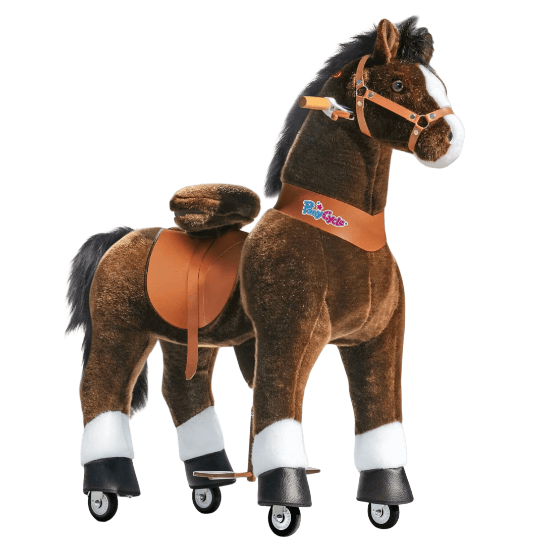 PonyCycle® Ponei, Model U™ Classic, maro închis, 3-5 ani