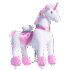 PonyCycle® Unicorn, Model U™ Classic, roz, 4-8 ani