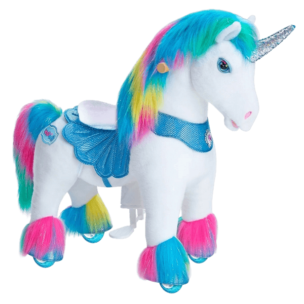 PonyCycle® Unicorn, Model Y™ Advanced, curcubeu, 4-8 ani