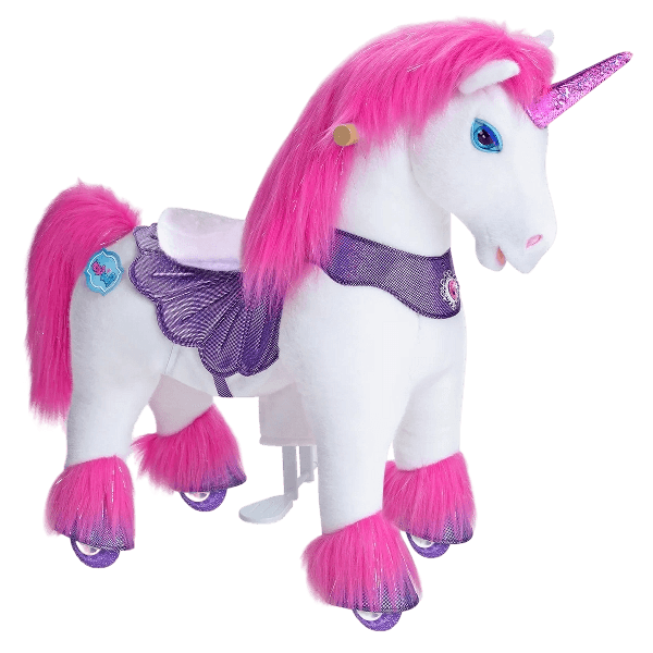PonyCycle® Unicorn, Model Y™ Advanced, roz, 4-8 ani